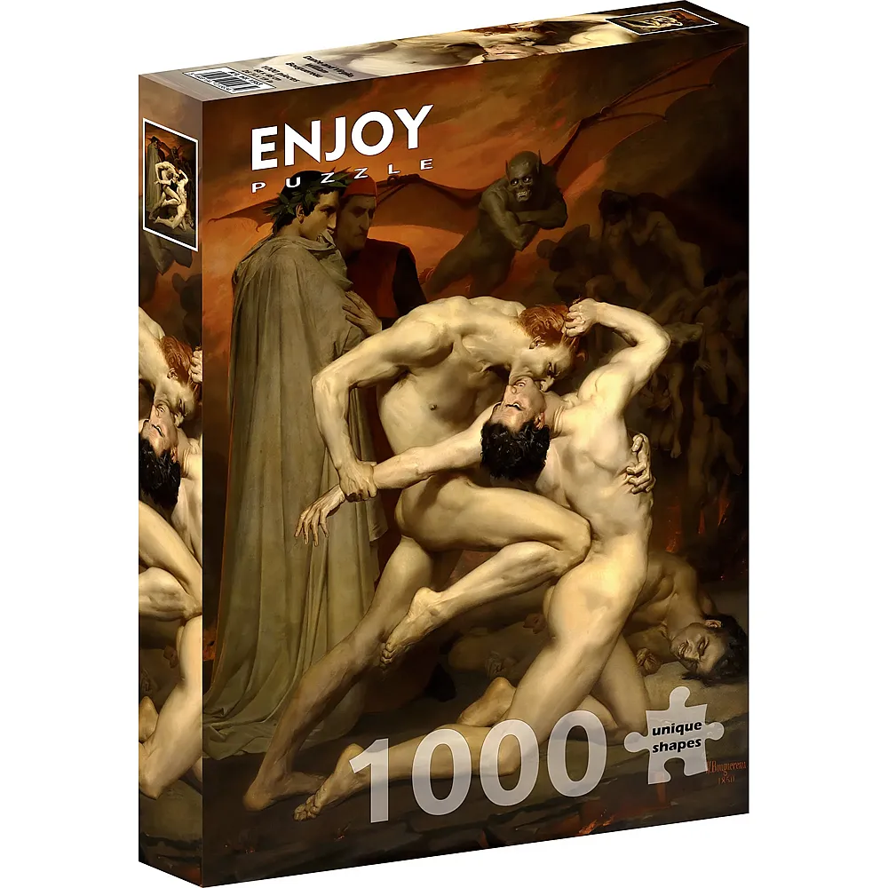 Enjoy Puzzle William Bouguereau - Dante und Virgile - 1000 Teile