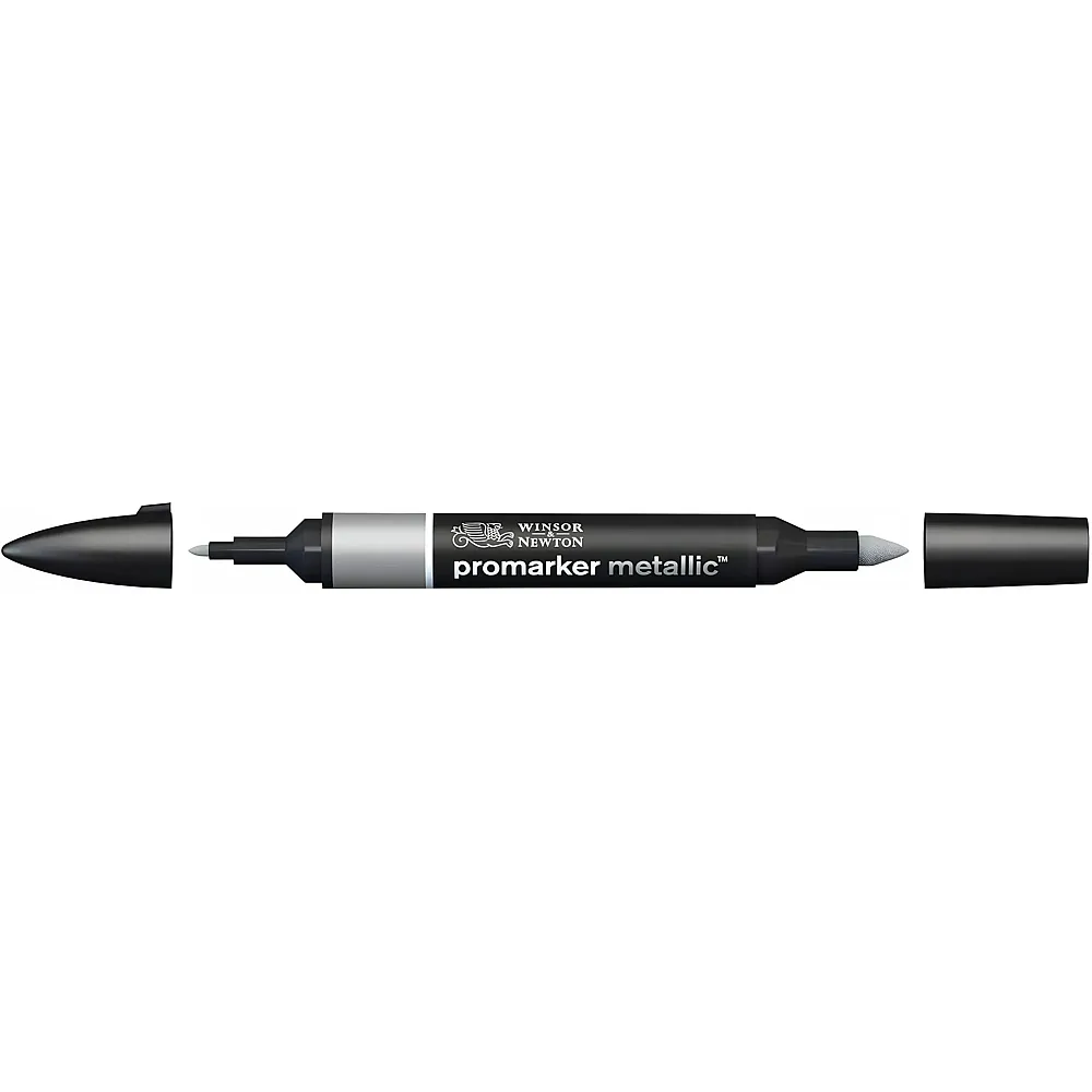 Winsor & Newton Promarker Stift mit 2 Spitzen Metallic Silber