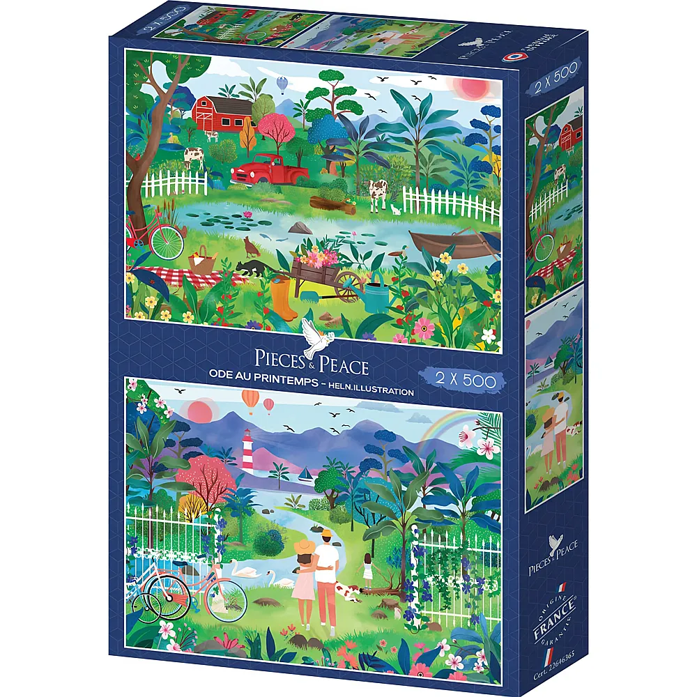 Pieces & Peace Puzzle 2in1 Ode au Printemps 500Teile