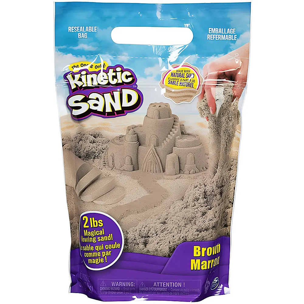 Spin Master Kinetic Sand Magischer Sand Braun 907g