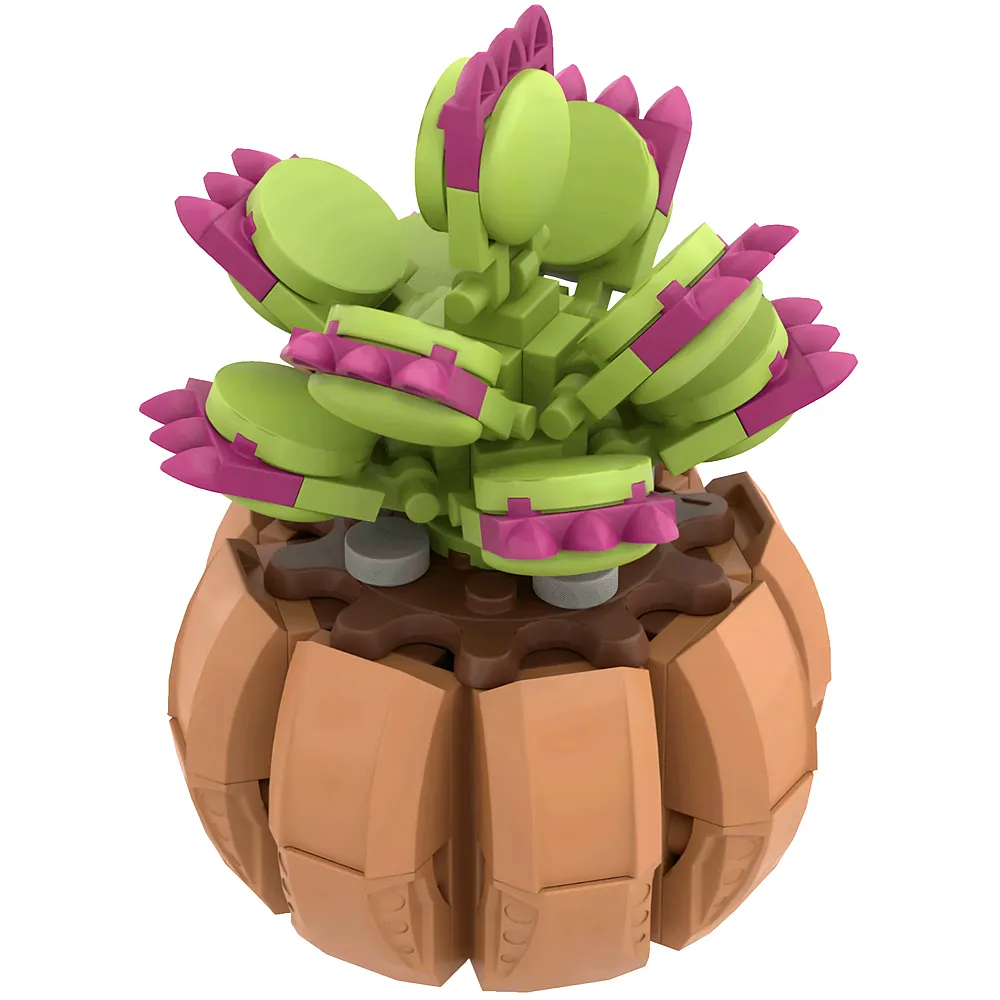 Brixies Plus Mini Blume Venus - 119 Teile | Klemmbausteine Natur