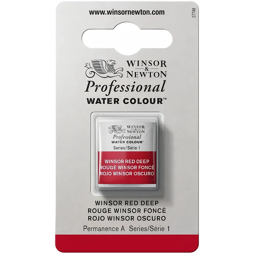 Winsor & Newton Professional Water Colour Aquarellfarbe Winsorrot Dunkel - 1/2 Napf | Farbe & Kreide