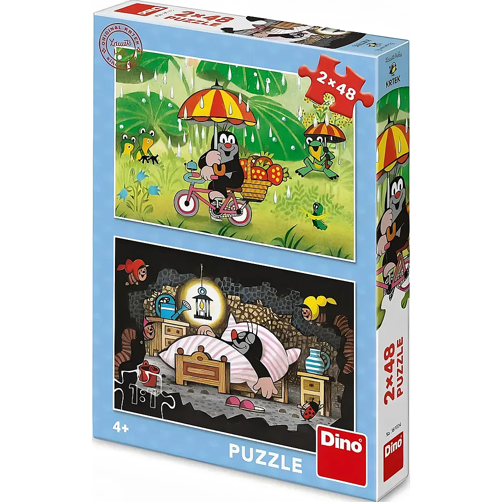 Dino Puzzle Little Mole's Day - 48 Teile