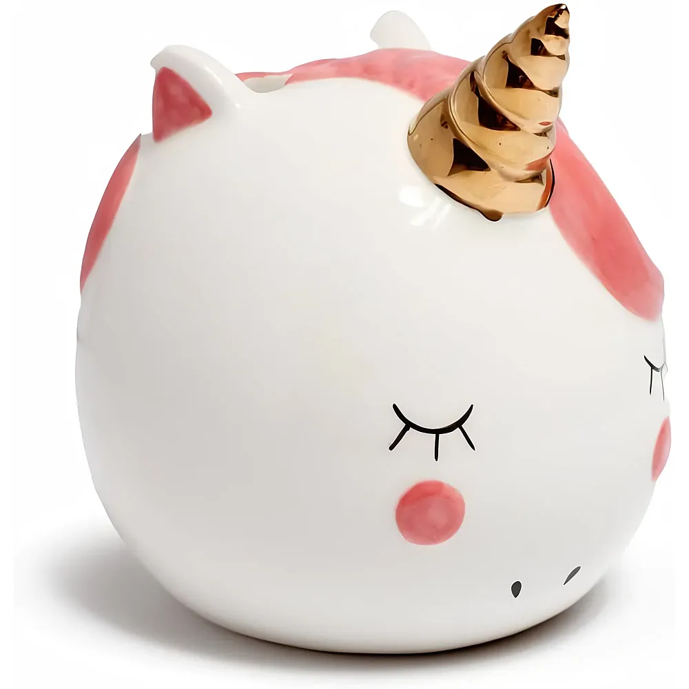 Puckator Spardose Einhorn weiss Keramik