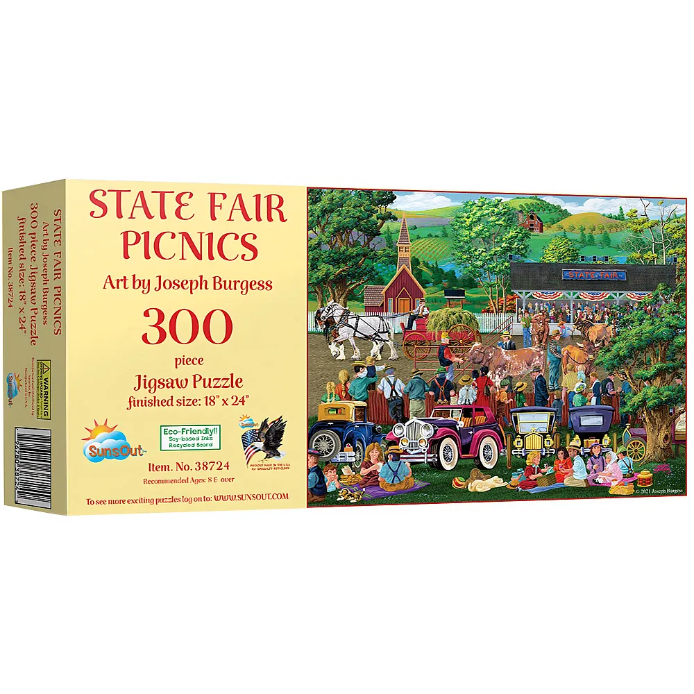 SunsOut Puzzle Joseph Burgess State Fair Picnics - 300 Teile