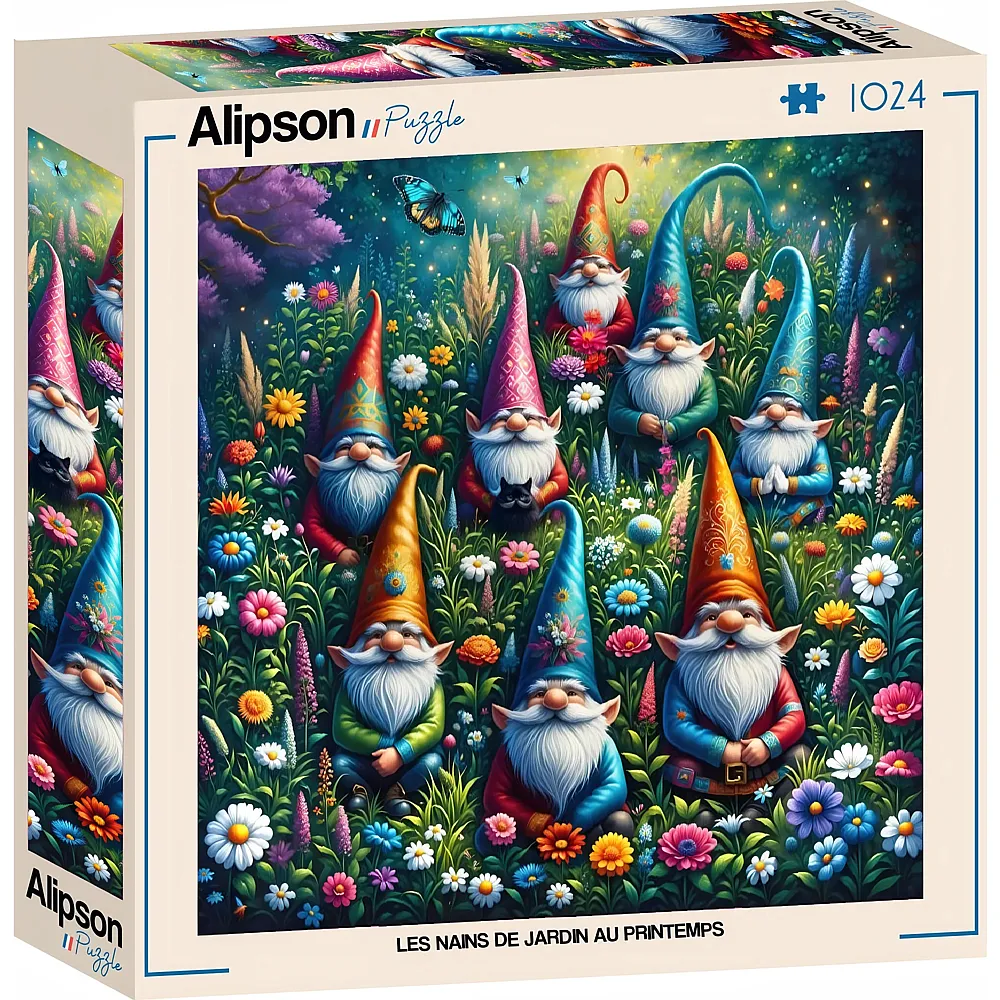 Alipson Puzzle Gartenzwerge im Fr�hling - 1000 Teile