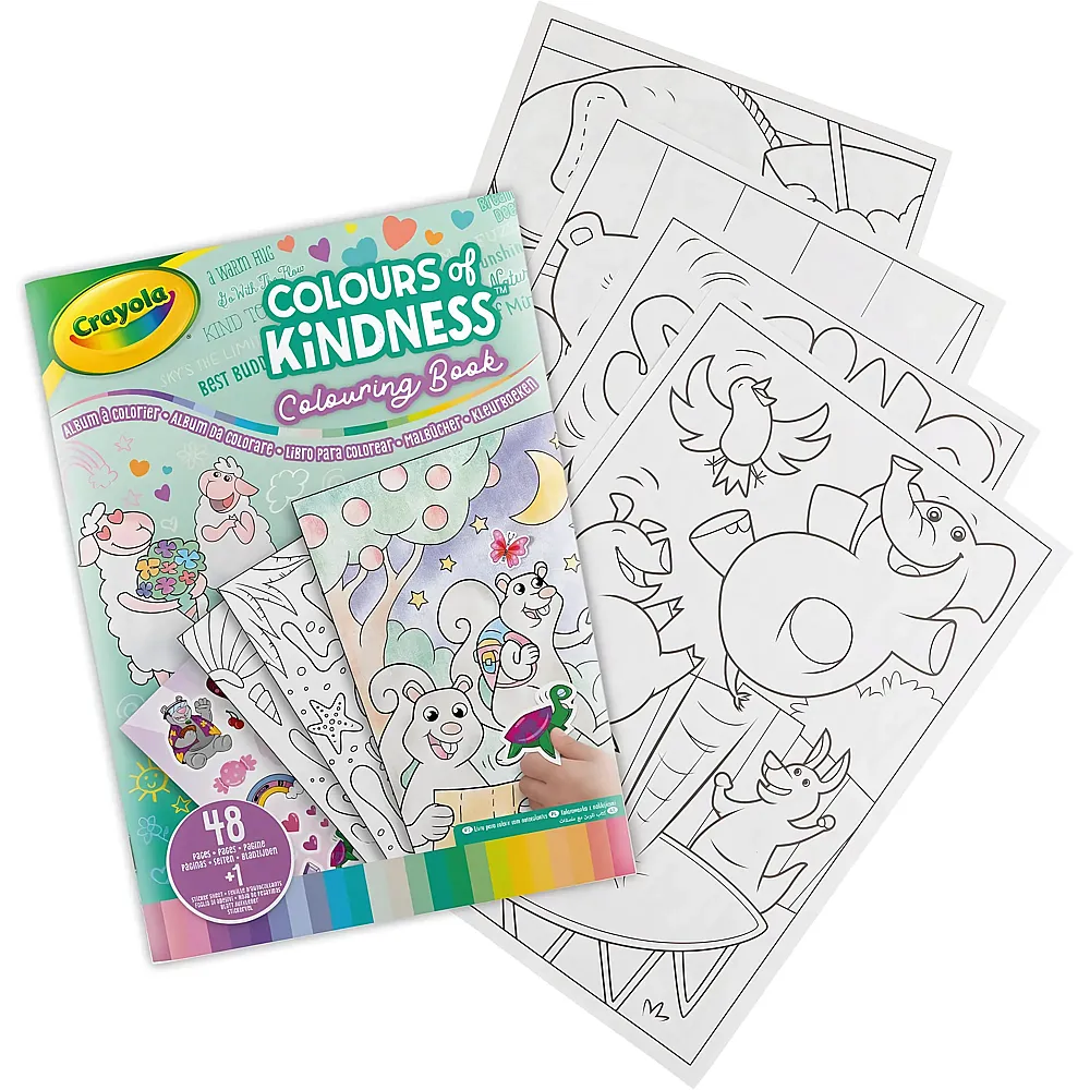 meinspielzeug - Crayola Colors of Kindness Malbuch mit Stickerbogen | Malb�cher