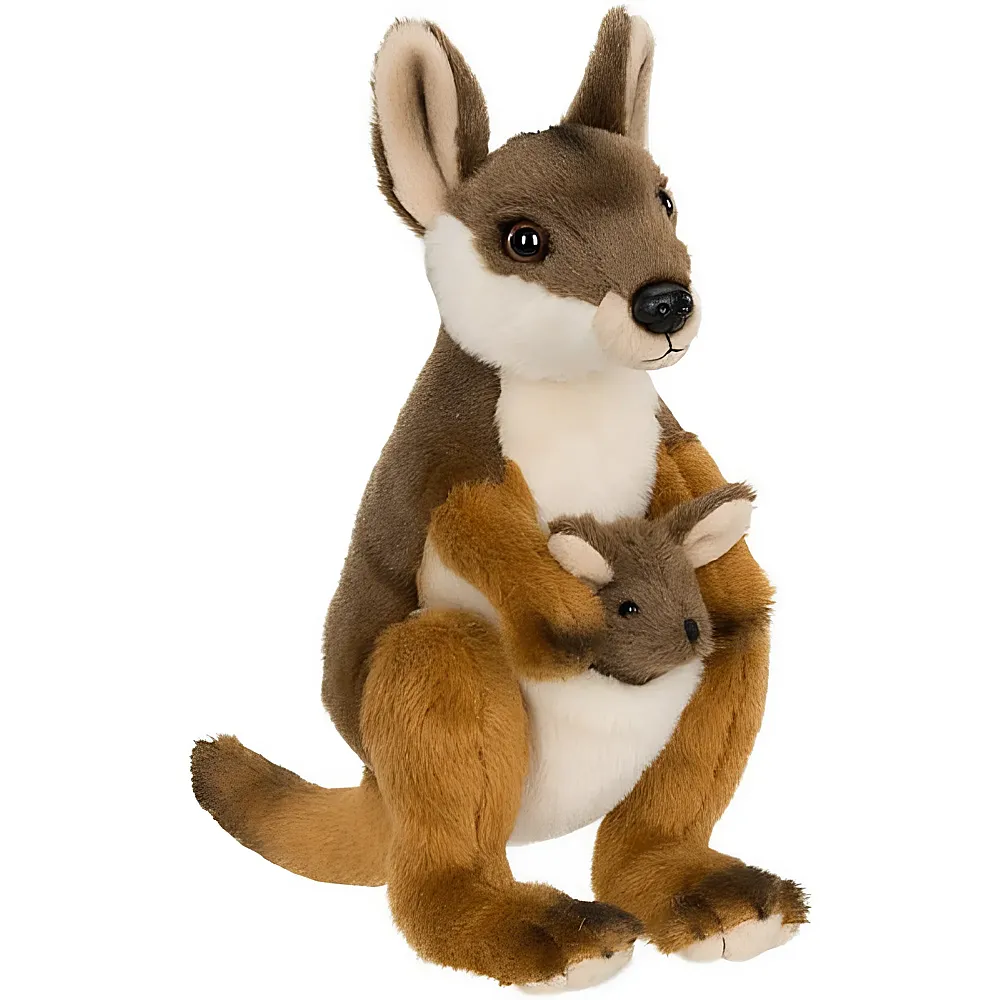 WWF Plsch Wallaby mit Baby 19cm | Wildtiere Plsch
