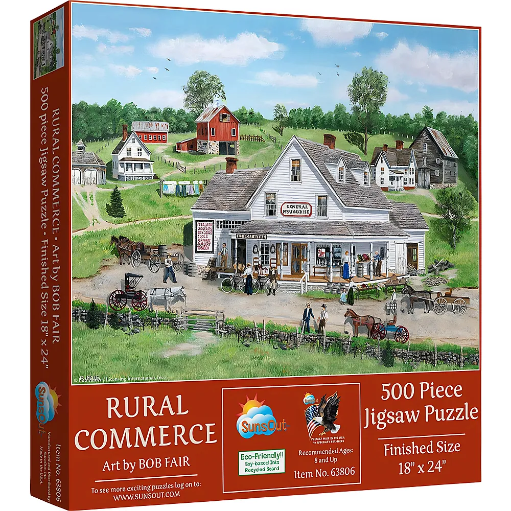 SunsOut Puzzle Bob Fair L�ndlich Gewerbe - 500 Teile