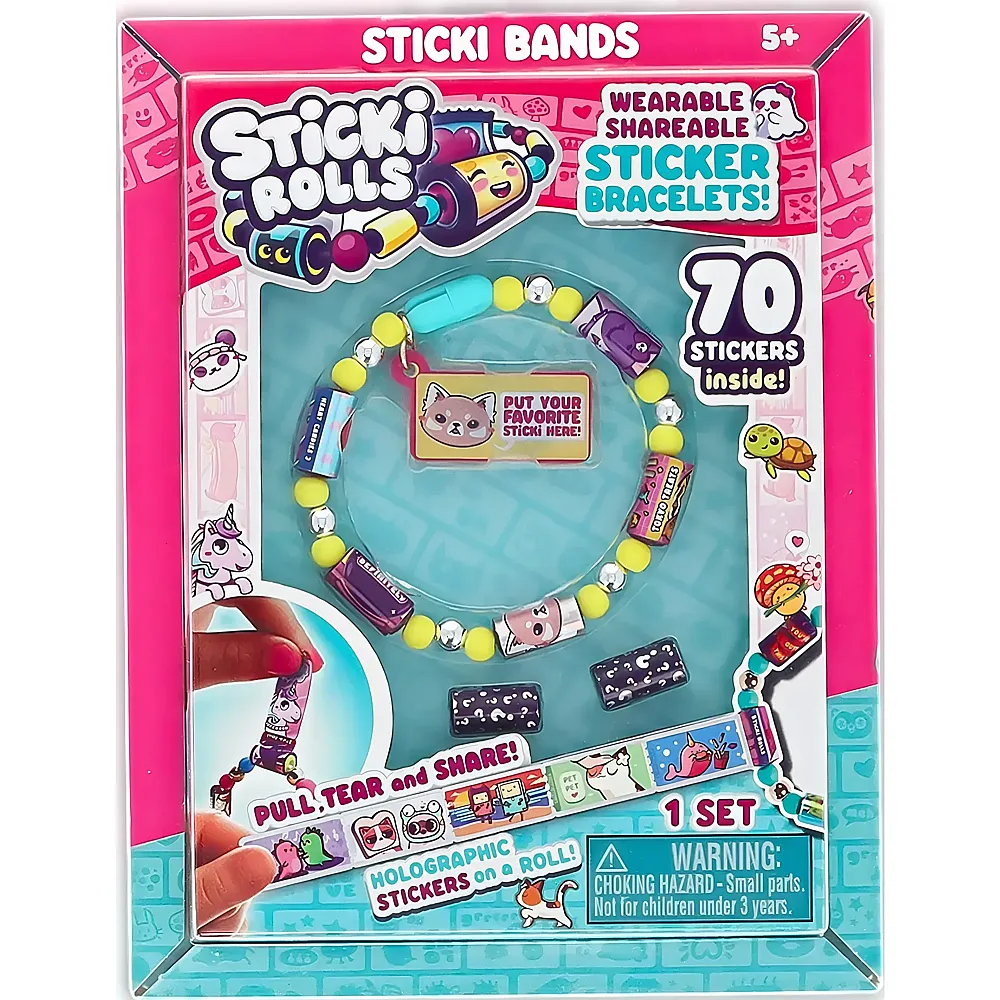 Jazwares Sticki Band Single Pack Thekendisplay 16 St�ck