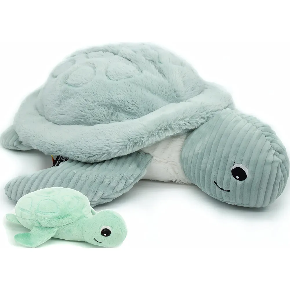Les D�glingos Sauvenou die Schildkr�ten-Mama mit Baby - 48 cm