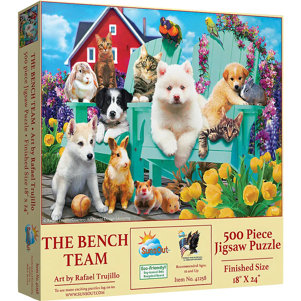SunsOut Puzzle Rafael Trujillo The Bench Team 500Teile