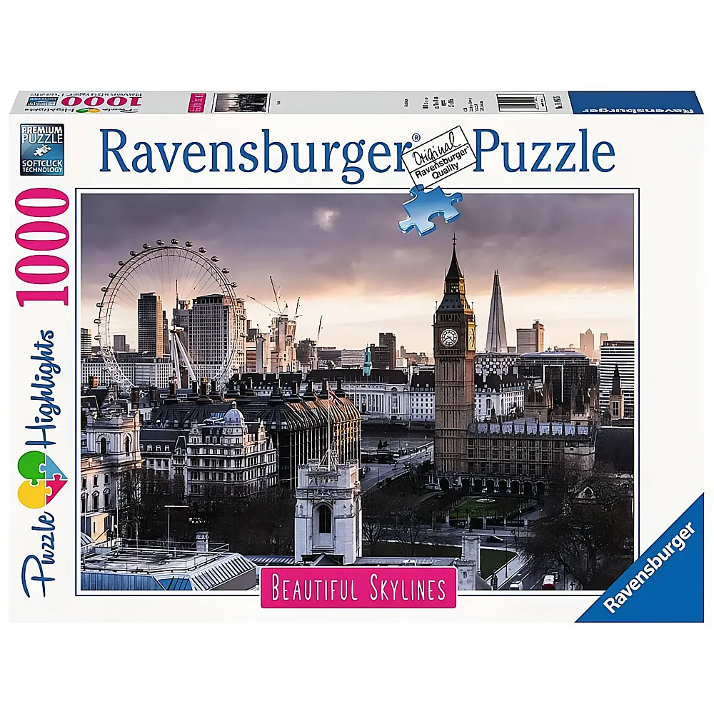 Ravensburger Puzzle Beautiful Skylines London 1000Teile