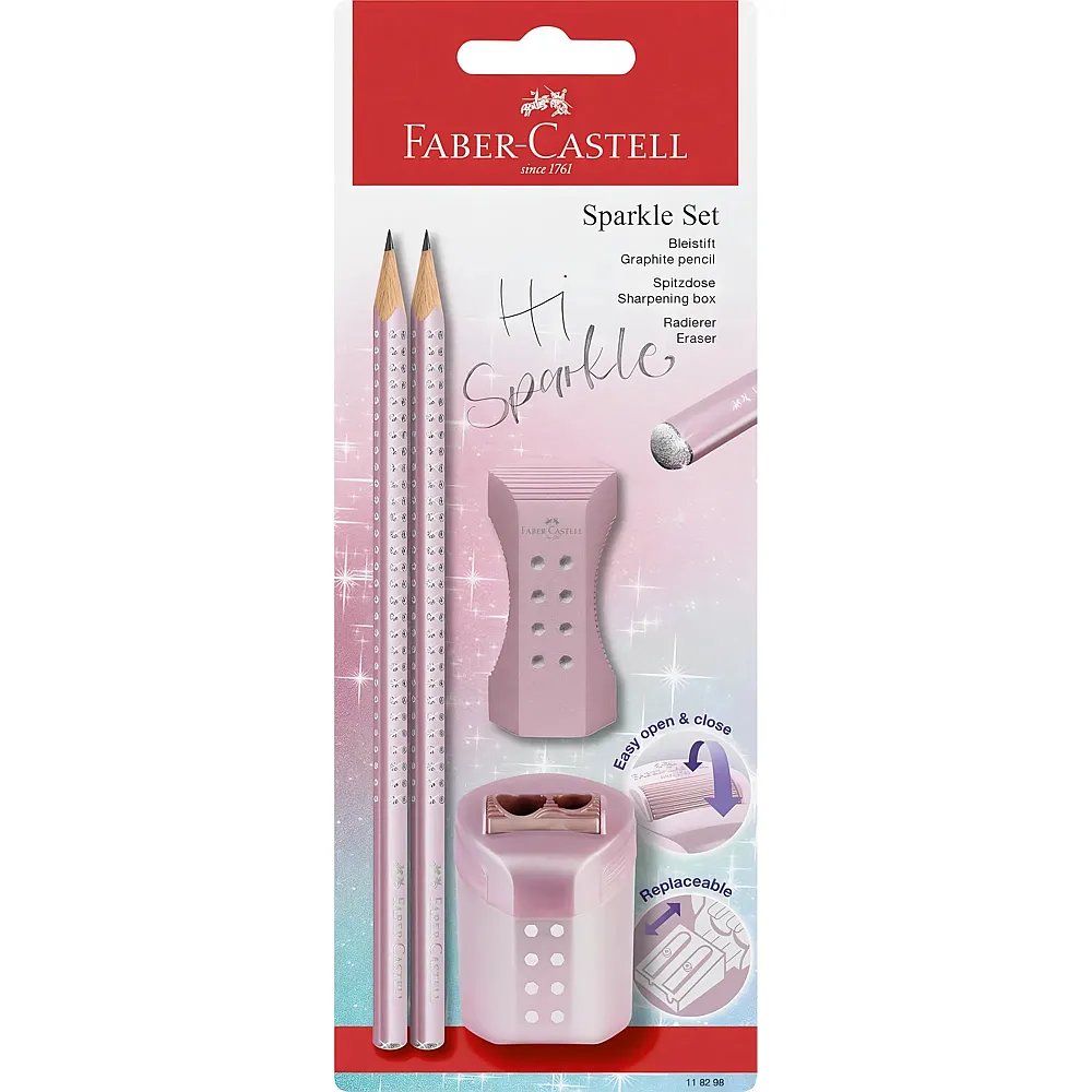 Faber-Castell Schreibset Sparkle rose BK