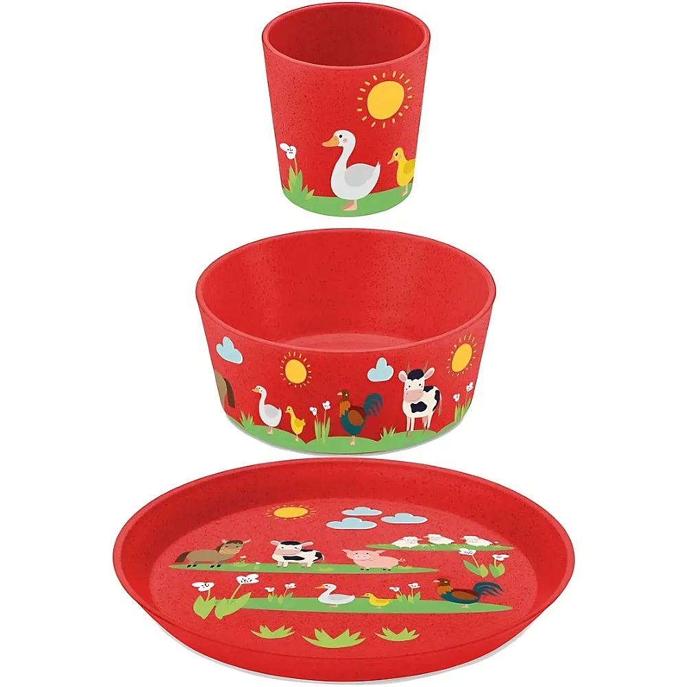Koziol Kindergeschirr Set Bauernhof