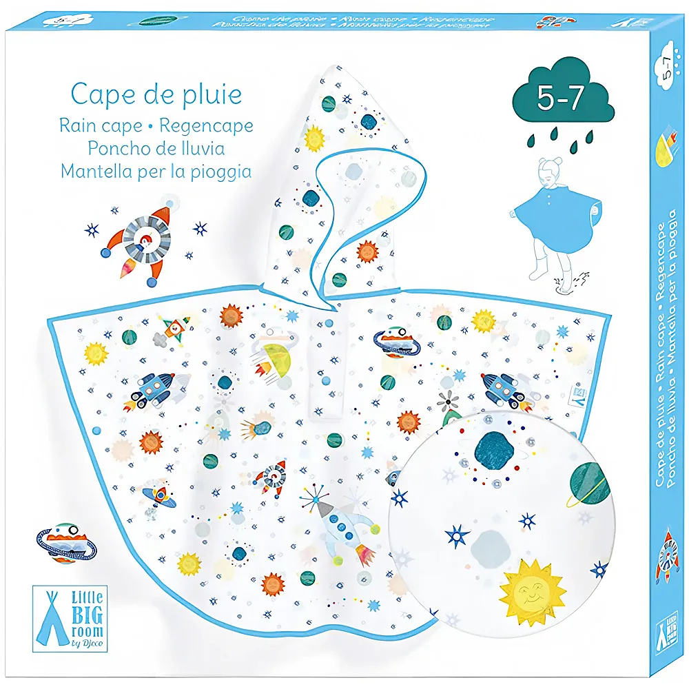 Djeco Regenponcho Rakete