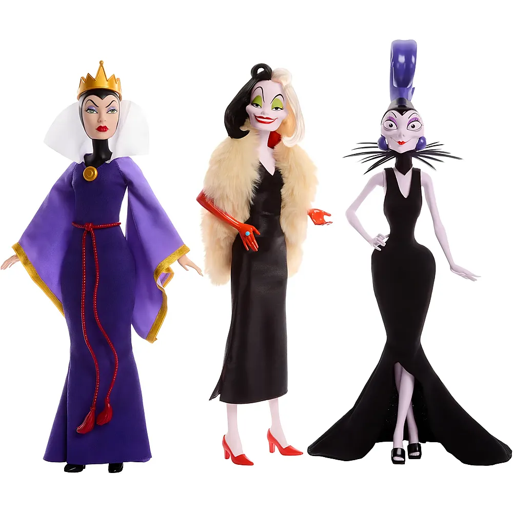 Mattel Disney Princess Villains B�se K�nigin, Cruella de Vil & Yzma