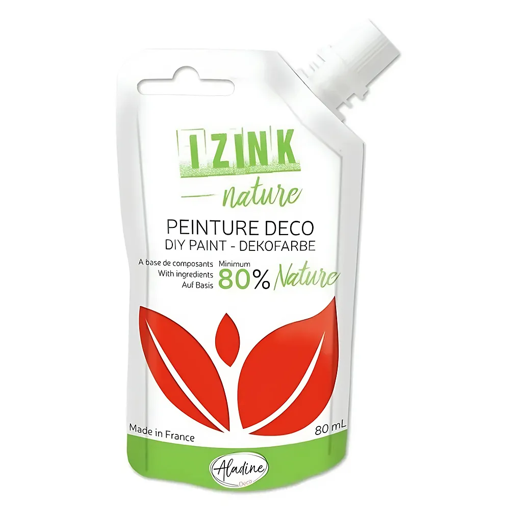 Aladine Izink Izink Naturfarbe Rot - 80 ml | Farbe & Kreide
