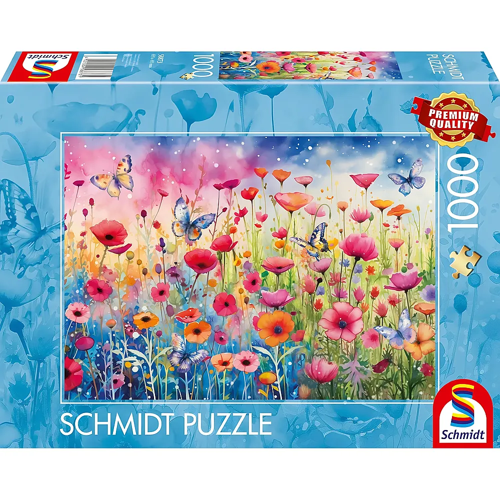 Schmidt Puzzle Mohnblumenwiese - 1000 Teile