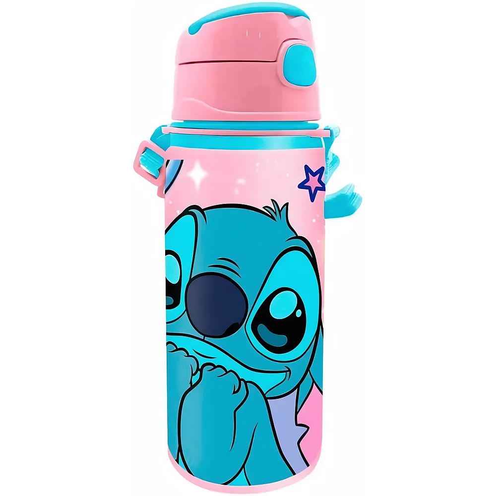 meinspielzeug - Kids Licensing Lilo & Stitch Stitch Trinkflasche aus Aluminium - 600 ml | Essen & Trinken