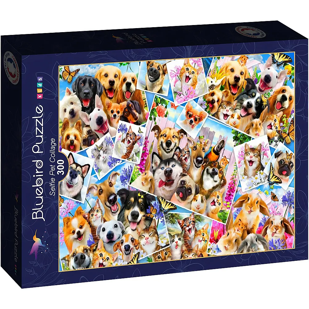 Bluebird Puzzle Kids Selfie Pet Collage 300Teile