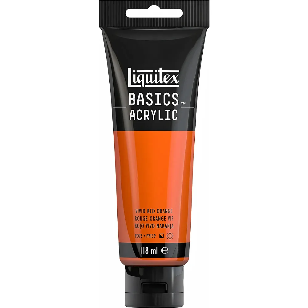 Liquitex Lqx Basics Acrylfarbe 118ml Tube Rotorange Lebendig - Suche