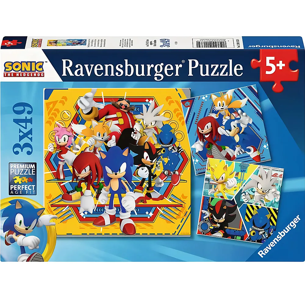 Ravensburger Puzzle Die Abenteuer von Sonic 3x49