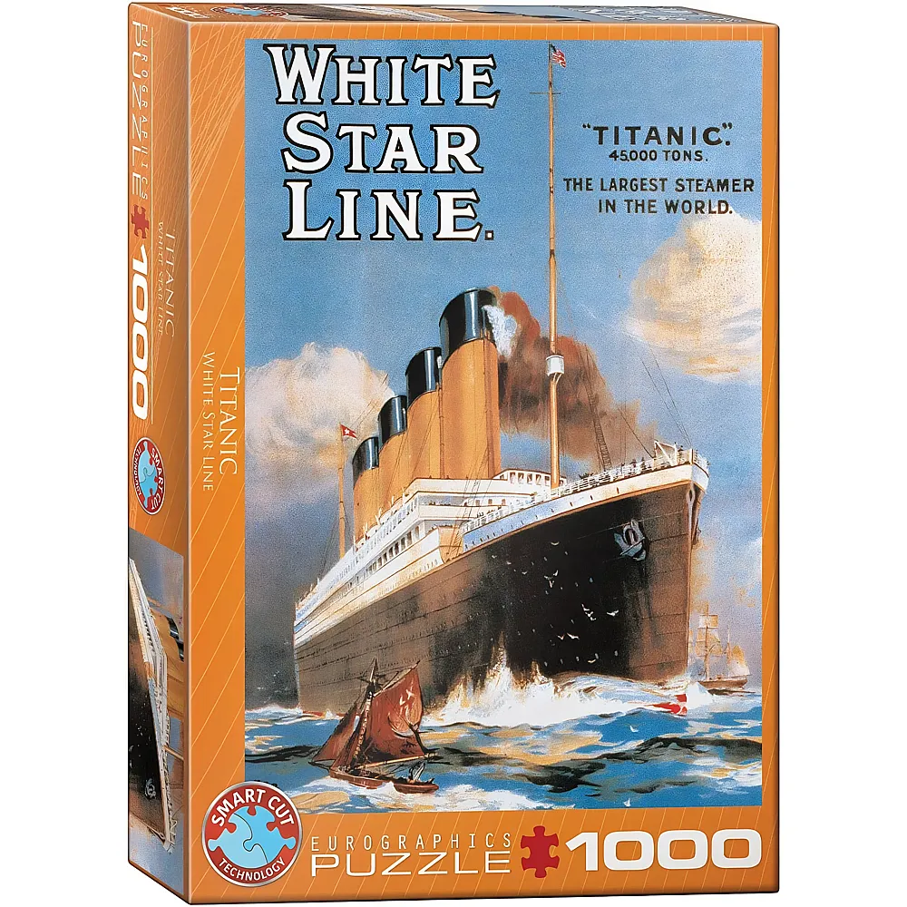meinspielzeug - Eurographics Puzzle Titanic - White Star Line - 1000 Teile | Puzzle 1000 Teile