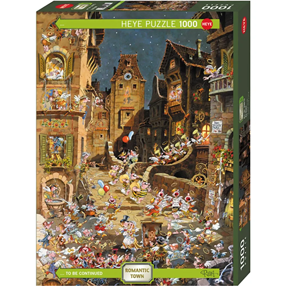 Heye Puzzle Romantic Town By Night 1000Teile
