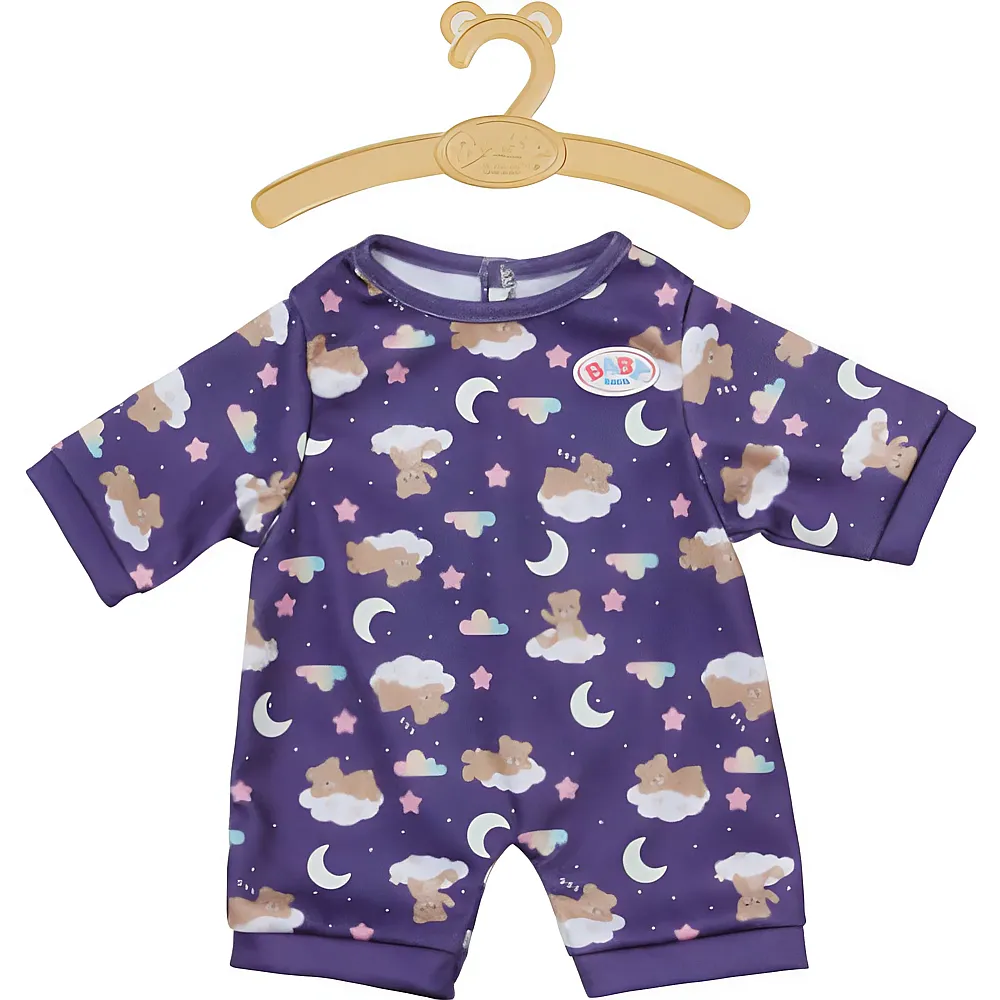 Zapf Creation Baby Born Teddy Schlafanzug Glow in the Dark - 43 cm | Puppenkleider