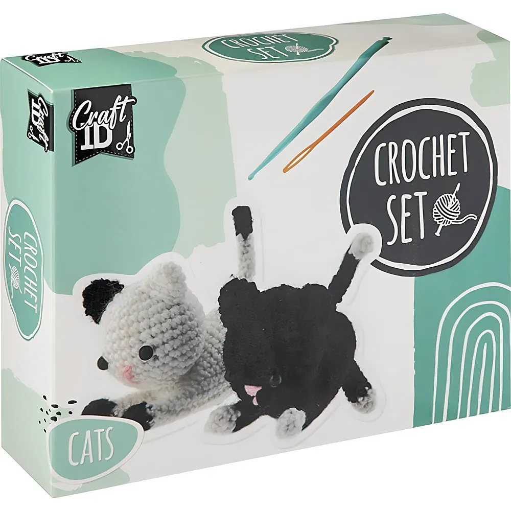 Craft ID H�kelset Katzen 100% Polyester Garn - Suche