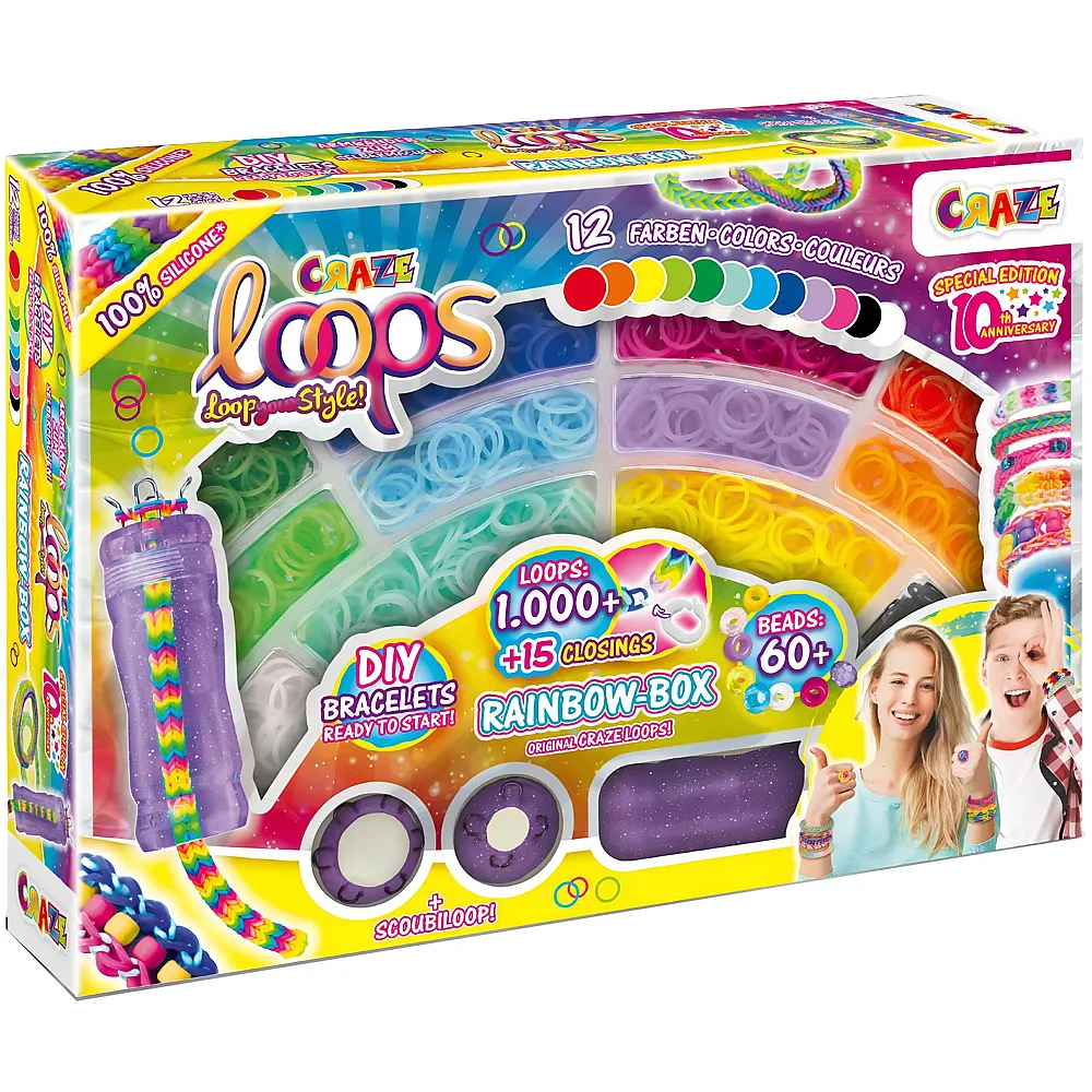Craze Loops Rainbow Box 1000Teile