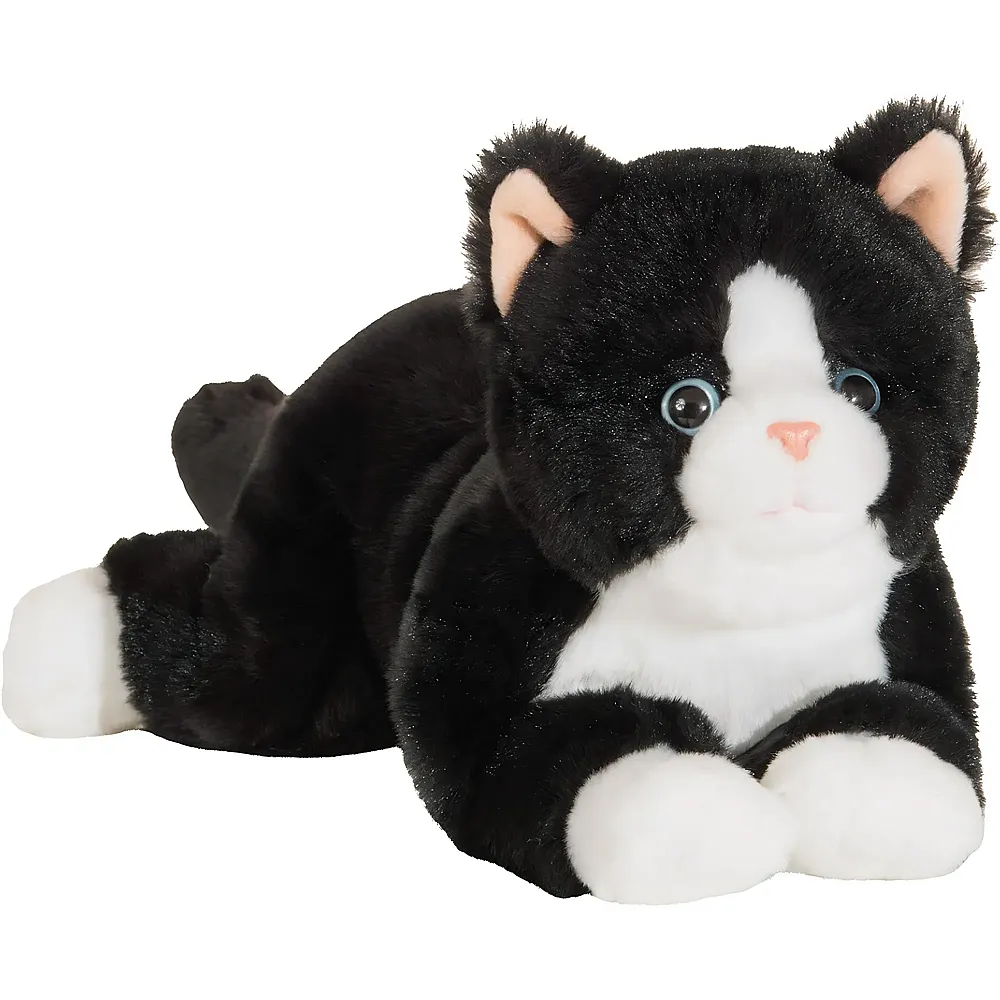 Teddy-Hermann Gatto morbido nero - 30 cm