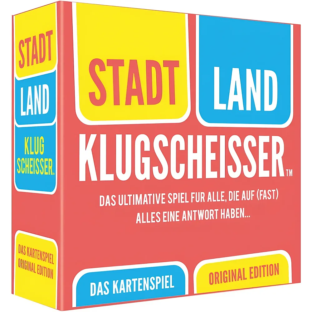 meinspielzeug - Kylskapspoesi Spiele Stadt Land Klugscheisser - Deutsch | Kartenspiele