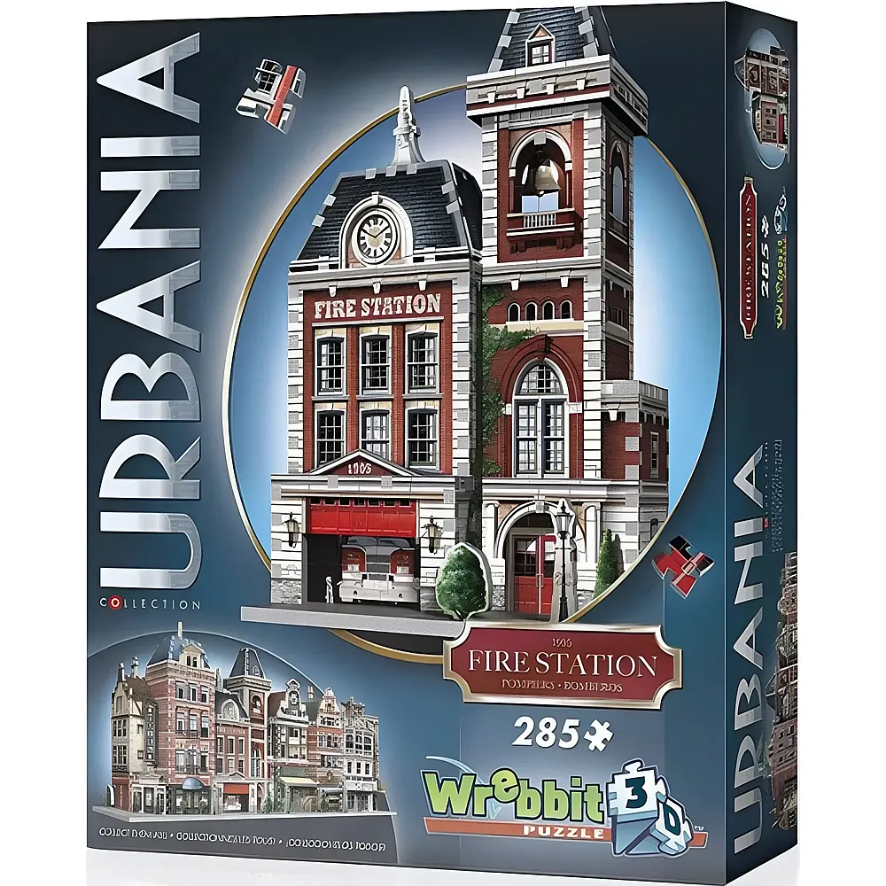 Wrebbit Puzzle Urbania Collection 3D Feuerwache 285Teile