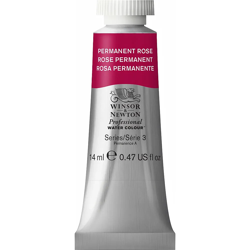 Winsor & Newton Professional Water Colour Aquarellfarbe Permanentrosa - 14 ml | Farbe & Kreide