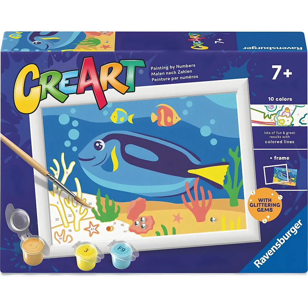 Ravensburger CreArt Malen nach Zahlen - Bunter Doktorfisch