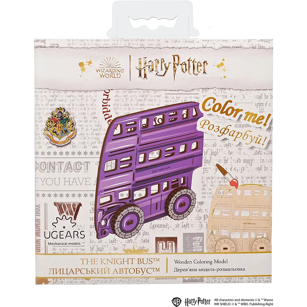 Ugears Model HP Coloring Der Ritterbus 11 St. fr-de-en-pol-es-ukr