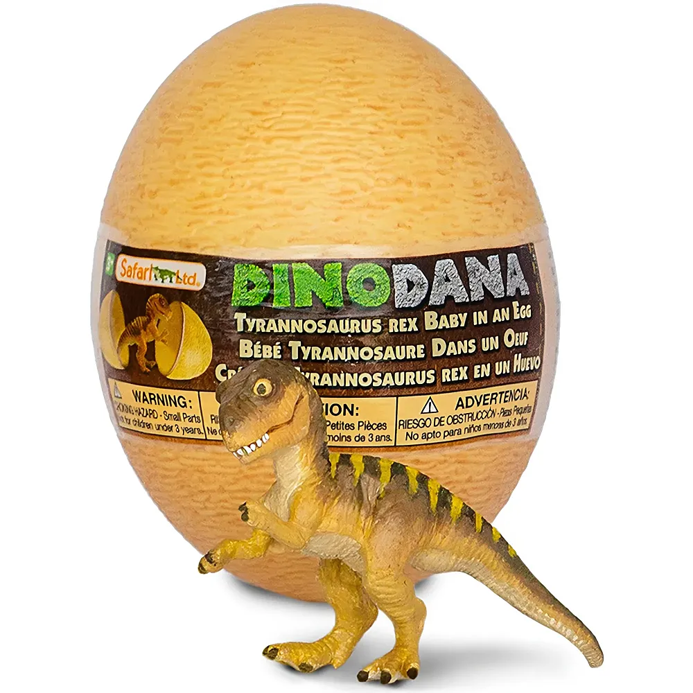 Safari Ltd. Dino Dana Tyrannosaurus Rex Baby mit Ei | Dinosaurier