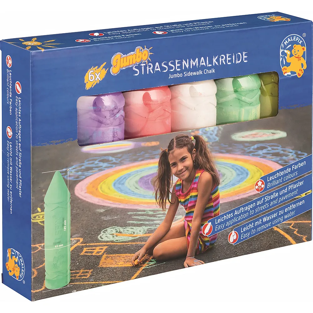Pustefix Malefix Jumbo Kreide Strassenmalkreide