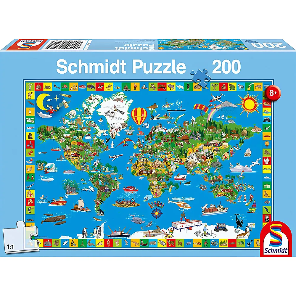 Schmidt Puzzle Deine bunte Erde 200Teile