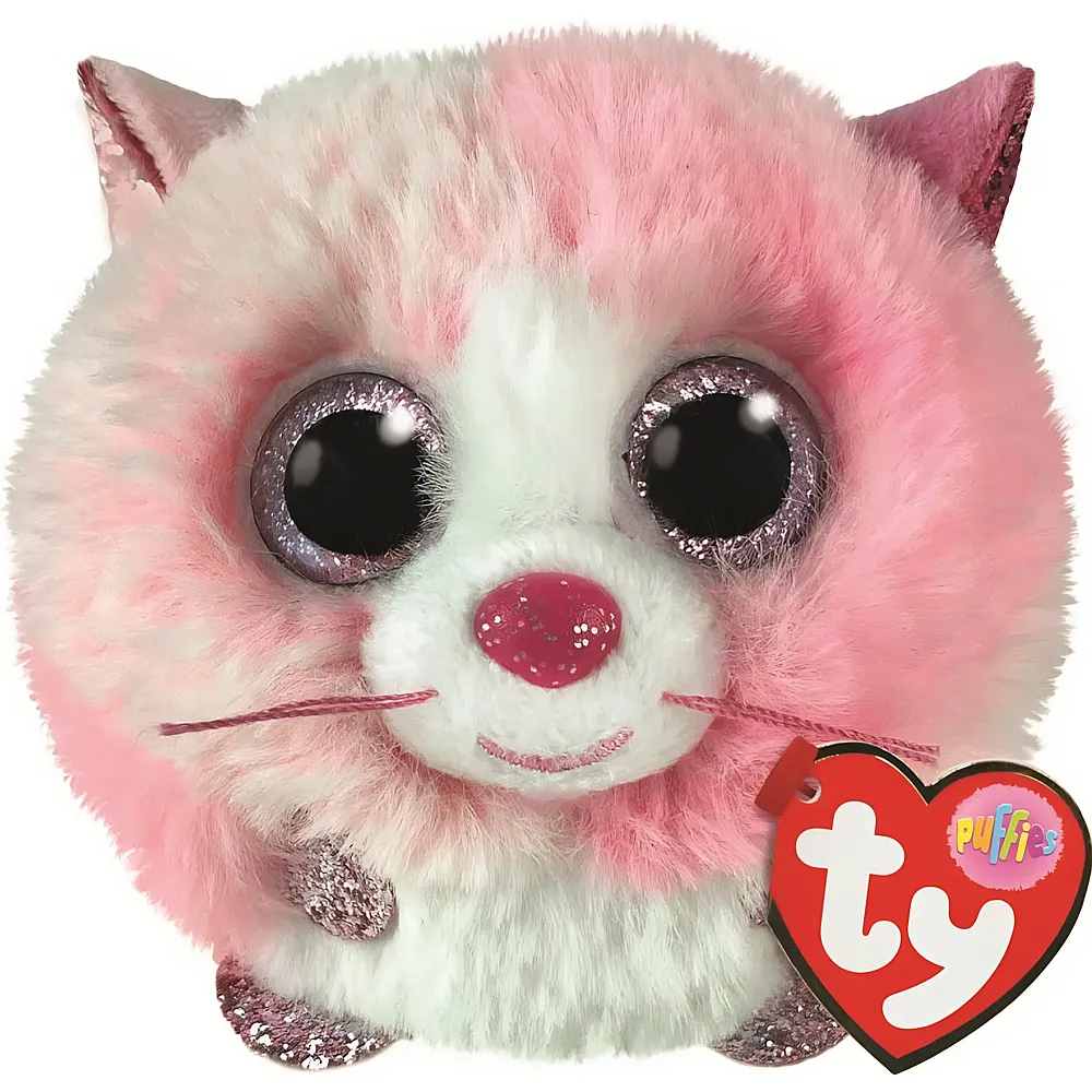 Ty Puffies Tia die pinke Katze -  10 cm - Katzen Pl�sch