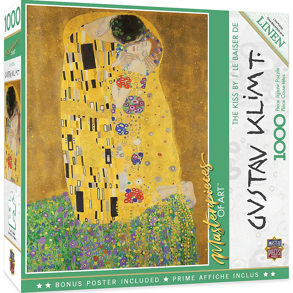 Master Pieces Puzzle Gustave Klimt - The Kiss 1000Teile