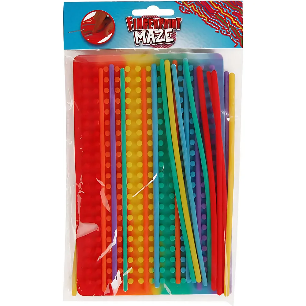 Fidget Toys Fingerprint Maze Assortiert mit 18 Sticks