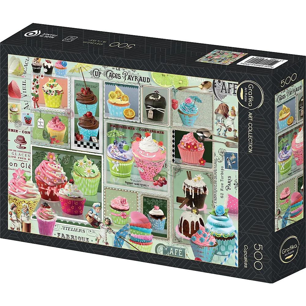 Grafika Puzzle Art Collection Cupcakes 500Teile