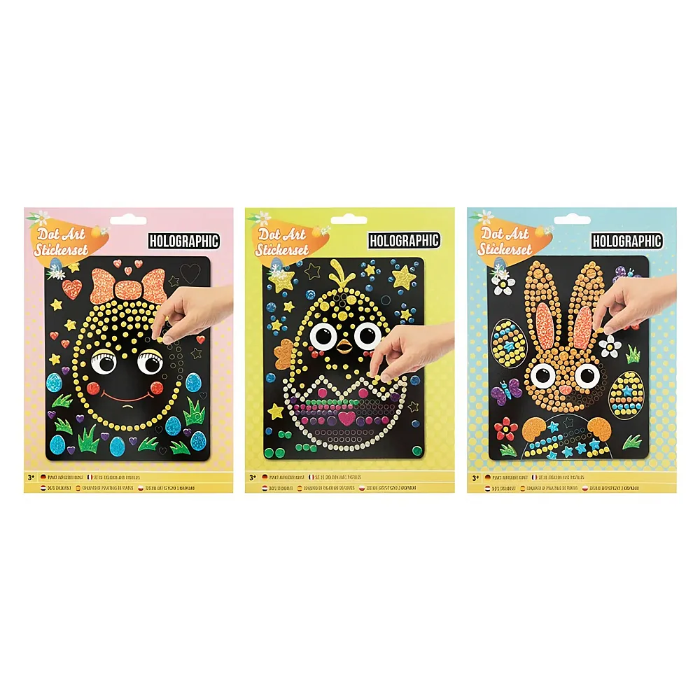 Grafix Holographic Punkt Aufkleber Kunst Ostern