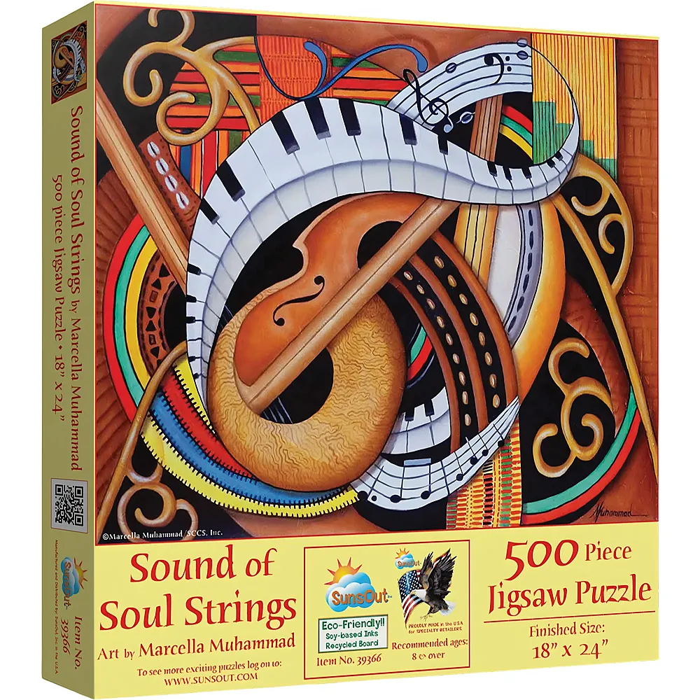 SunsOut Puzzle Marcella Muhamad Sound of Soul Strings - 500 Teile