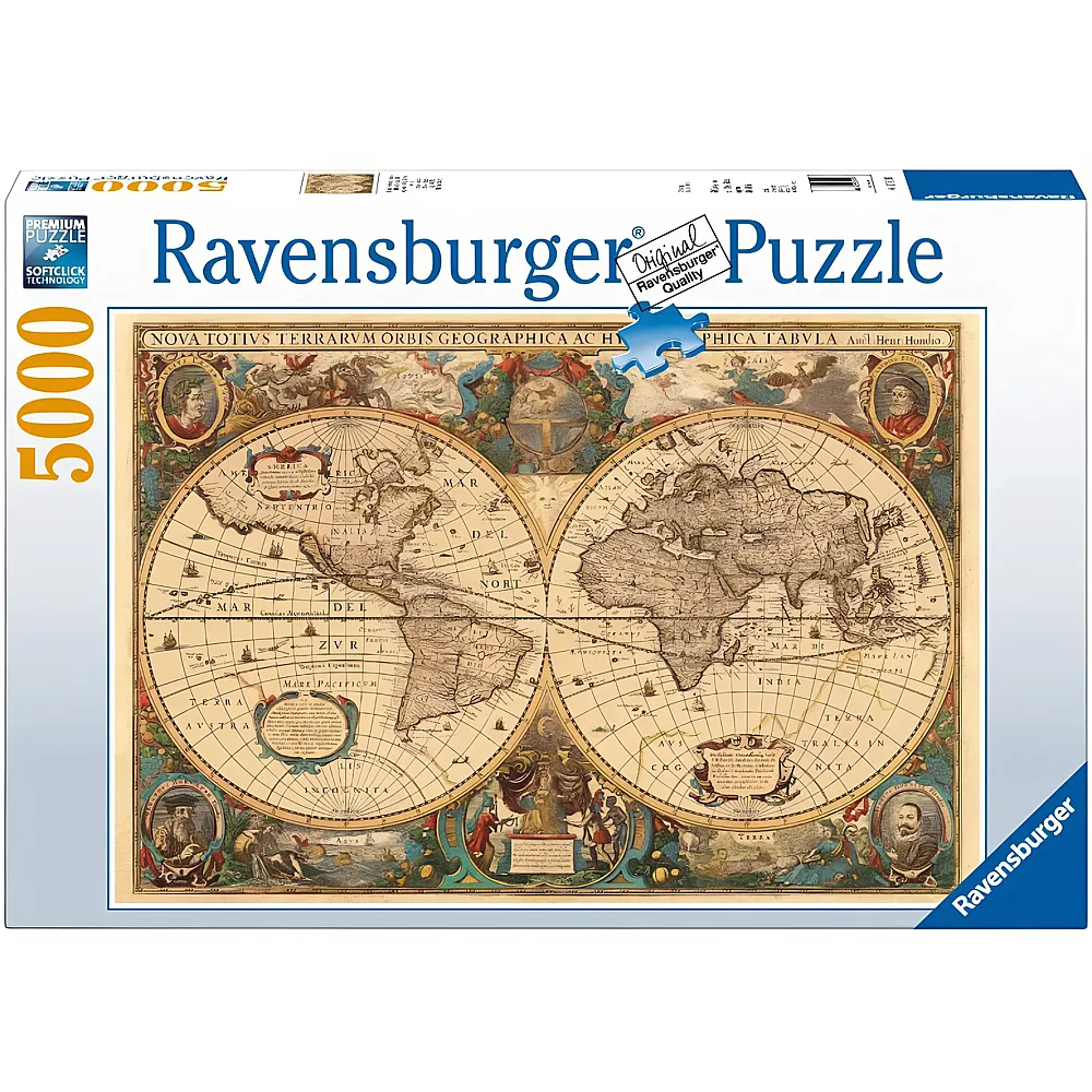 Ravensburger Puzzle Alte Weltkarte 5000Teile