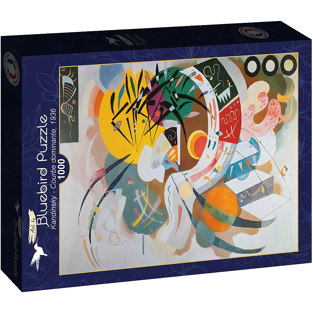Bluebird Puzzle Vassily Kandinsky Courbe dominante, 1936 1000Teile