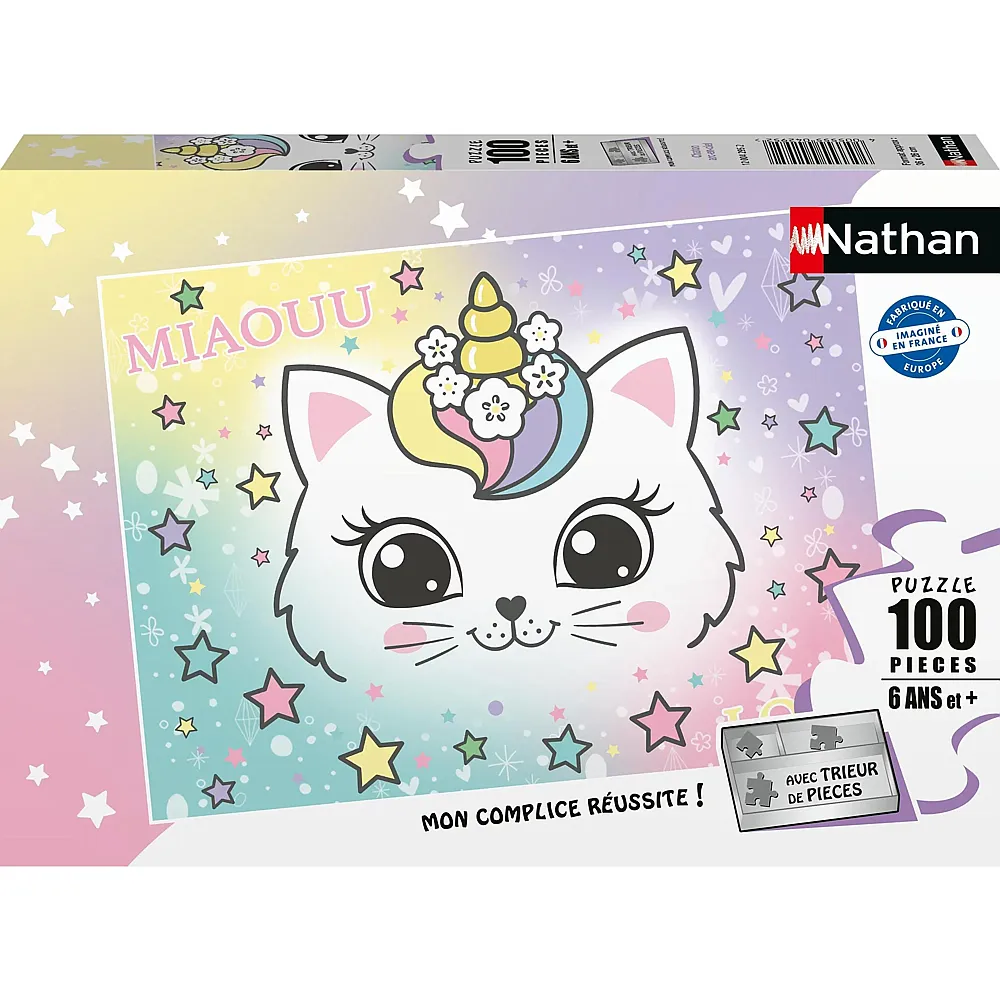 Nathan Puzzle Regenbogenk�tzchen - 100 Teile
